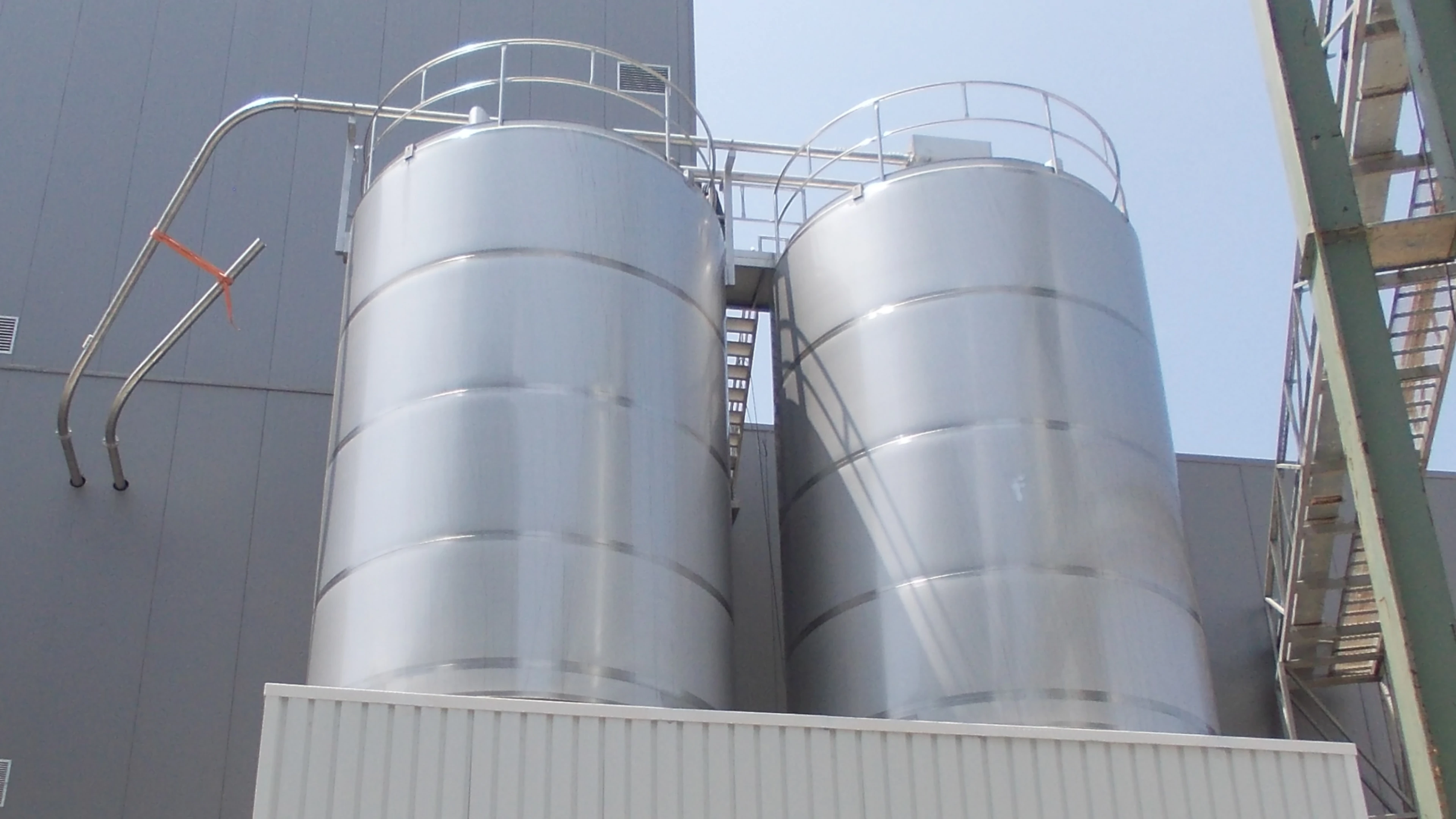 BTL Silos em aço inoxidável - Indústria Alimentar - Cereais